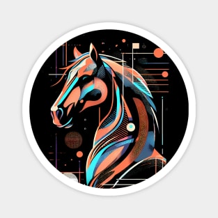 Horsehead abstract Magnet